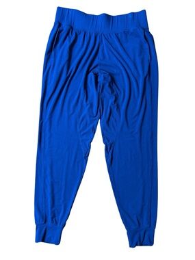 Miik Womens Pants Joggers Canadian-Made Ultra Soft Bamboo Rayon Cobalt Blue Sz S